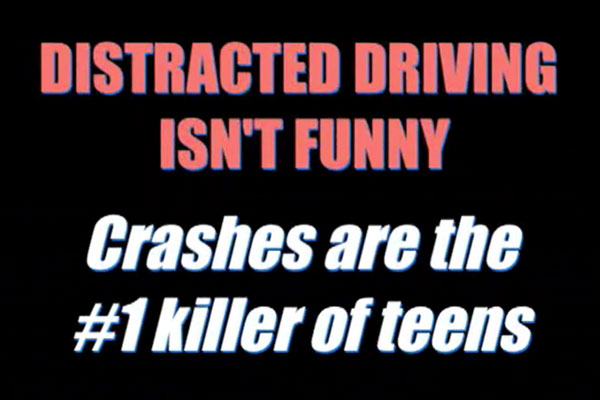 distracted driving isn't funny